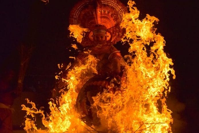 theyyam in kerala